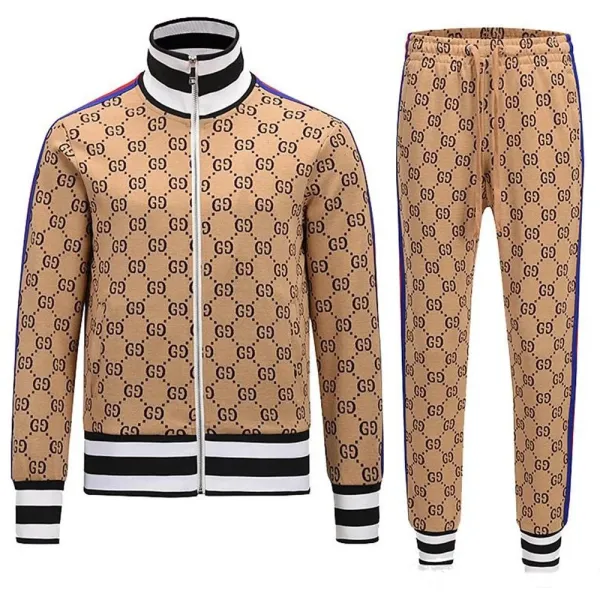 Gucci GG Monogram Track Suit Navy Red White - 4