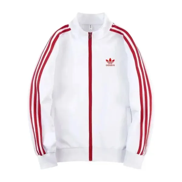 Adidas Originals Superstar Track Jacket White Red - 1