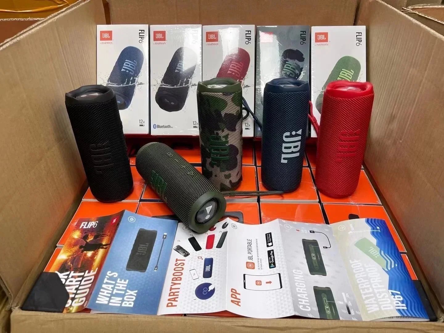 JBL Flip 6 Portable Bluetooth Speaker Navy - 3