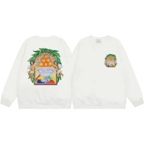 Casa Flora x Casablanca Graphic Print White Hoodie - 1