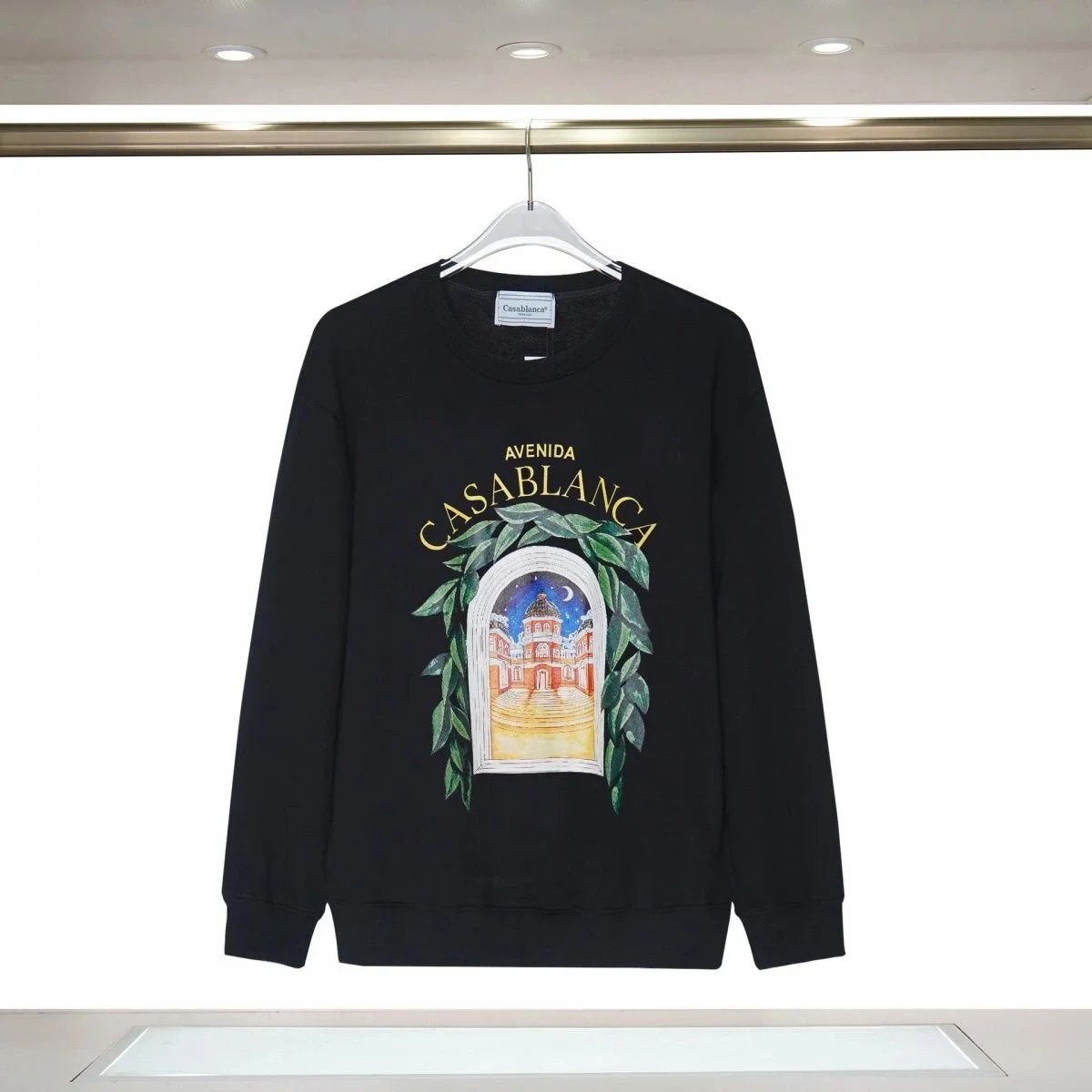 Casablanca Avenida Print Black Hoodie - 1
