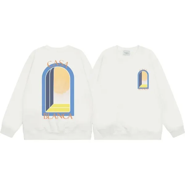 Casa Blanca Archway Graphic Hoodie White - 1