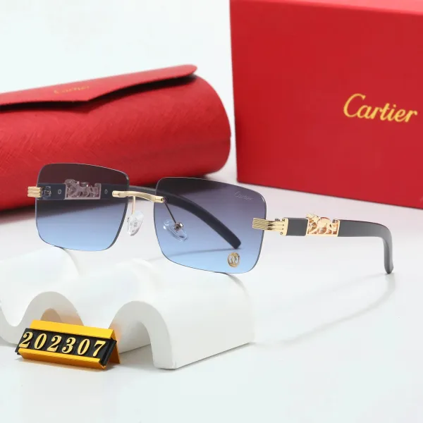 Cartier Panthère Rimless Gradient Blue Sunglasses - 1