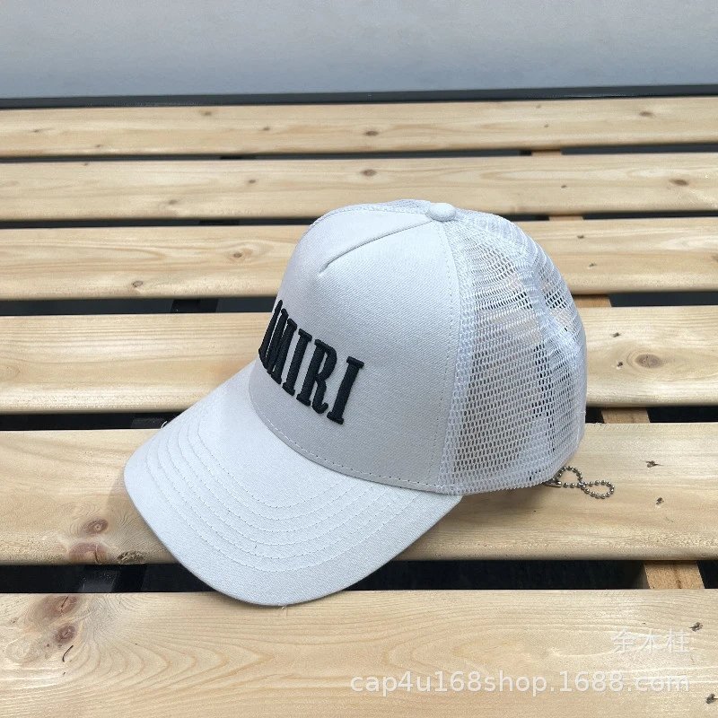 AMI Paris Logo Embroidered Two-Tone Baseball Cap - 47