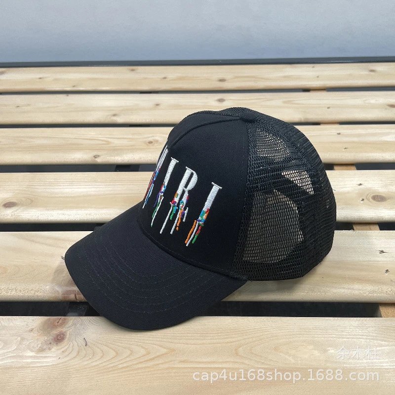 AMI Paris Logo Embroidered Two-Tone Baseball Cap - 61