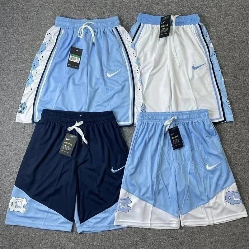 Nike North Carolina Tar Heels Basketball Shorts Light Blue - 8