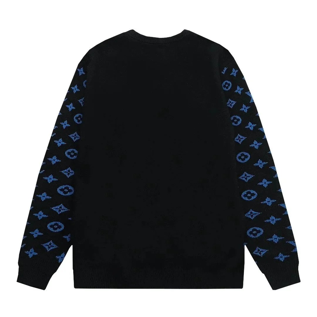 24ss清爽字母针织毛衣 -黑色