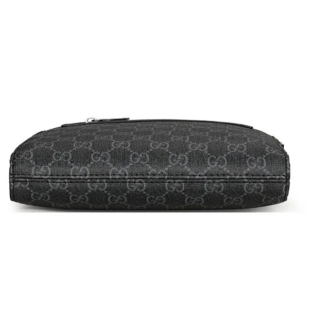 Gucci Crossbody Bags G8089 monogram zip bag with striped webbing strap product detail image 5