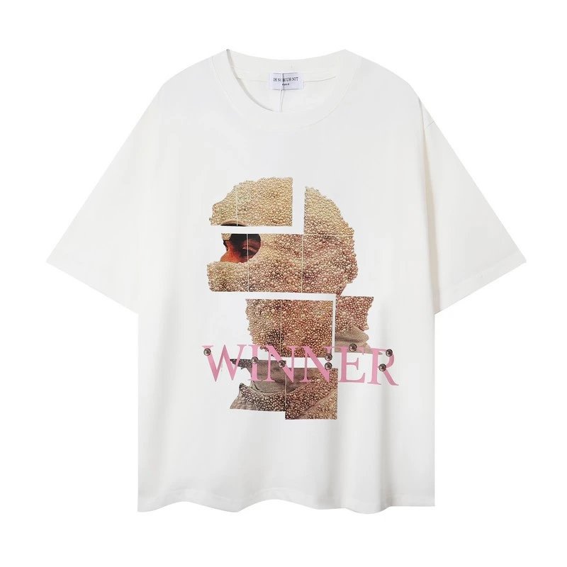 Sun Borne Winner Graphic Print Oversized T-Shirt - 1