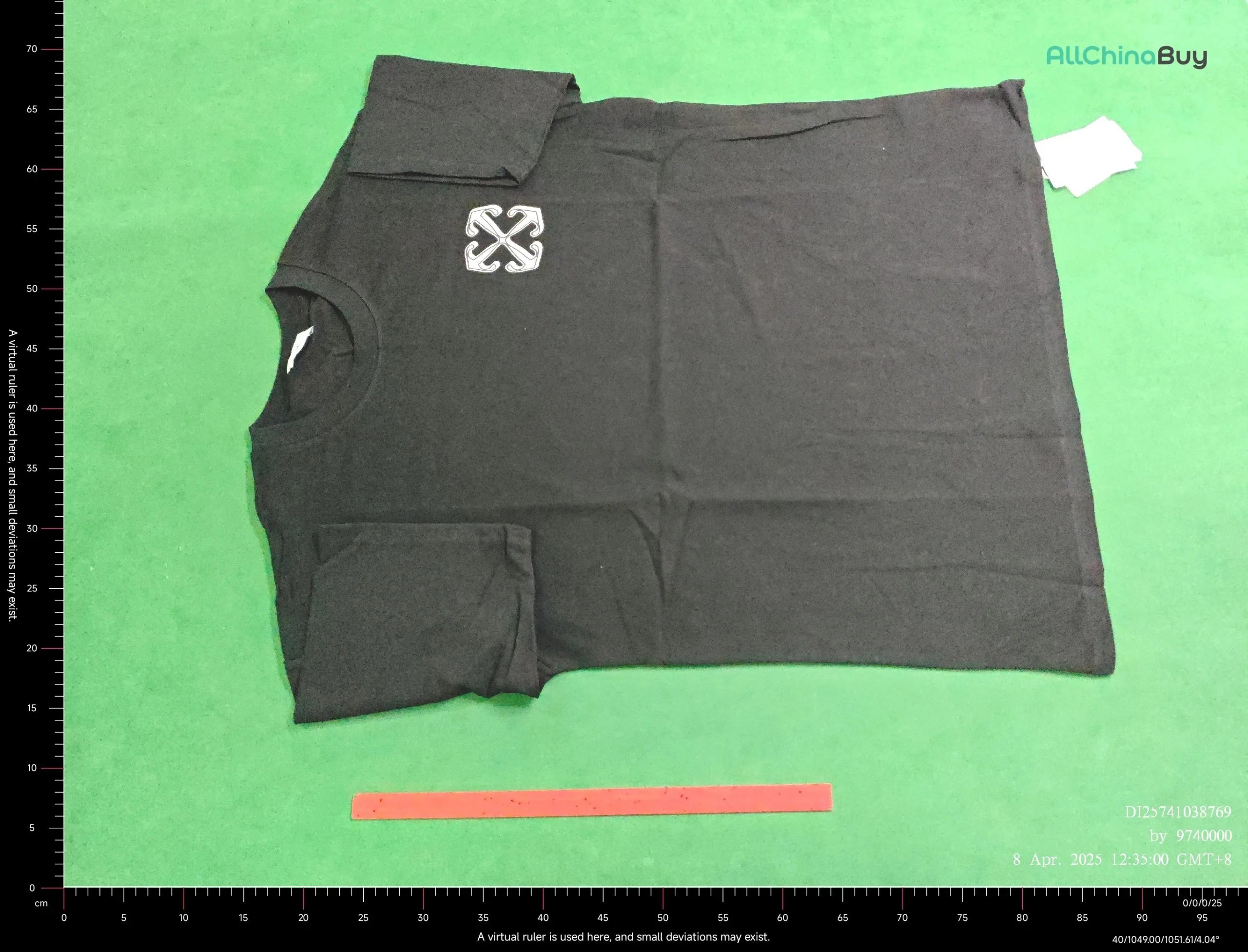 Off-White Diag Spray Paint T-Shirt Blue - 9