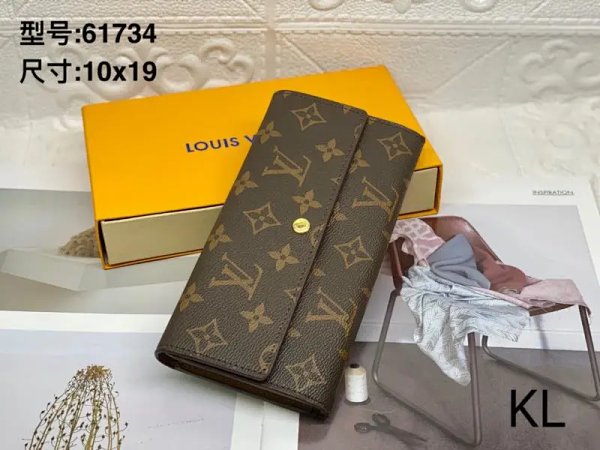 Louis Vuitton Monogram Canvas Long Wallet Brown product listing in Litbuy spreadsheet finds