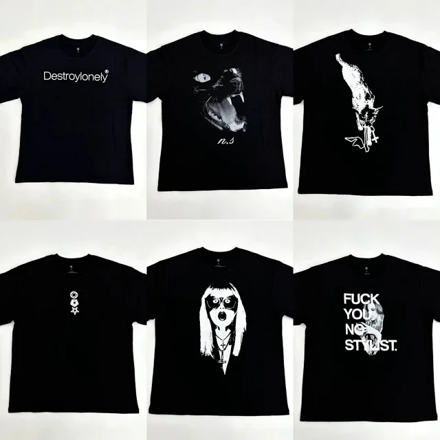 Destroy Lonely T-Shirts Occult Symbol Print product detail image 6