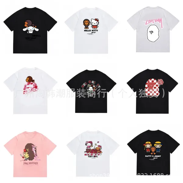 A Bathing Ape x Hello Kitty x Cinnamoroll x Pink Panther x Melody x Patty & Jimmy Collaborative Graphic T-Shirt Collection - 1