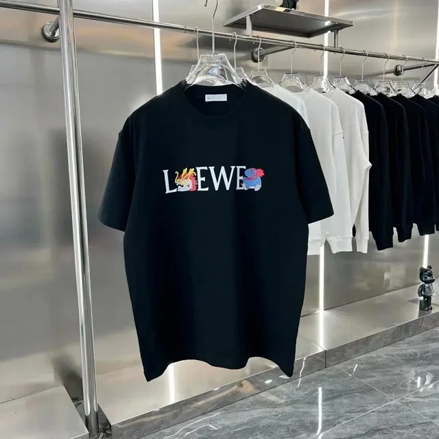 Loewe T-Shirts Short-sleeve logo graphic T-shirt product detail image 5
