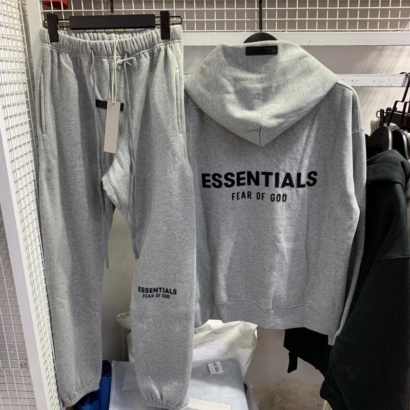 Fear of God Essentials Logo Sweatpants Gray - 3