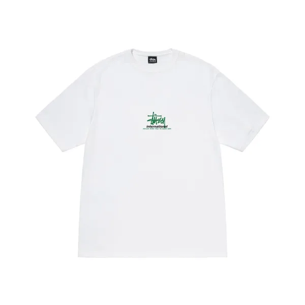 Stüssy International Logo White T-Shirt - 1
