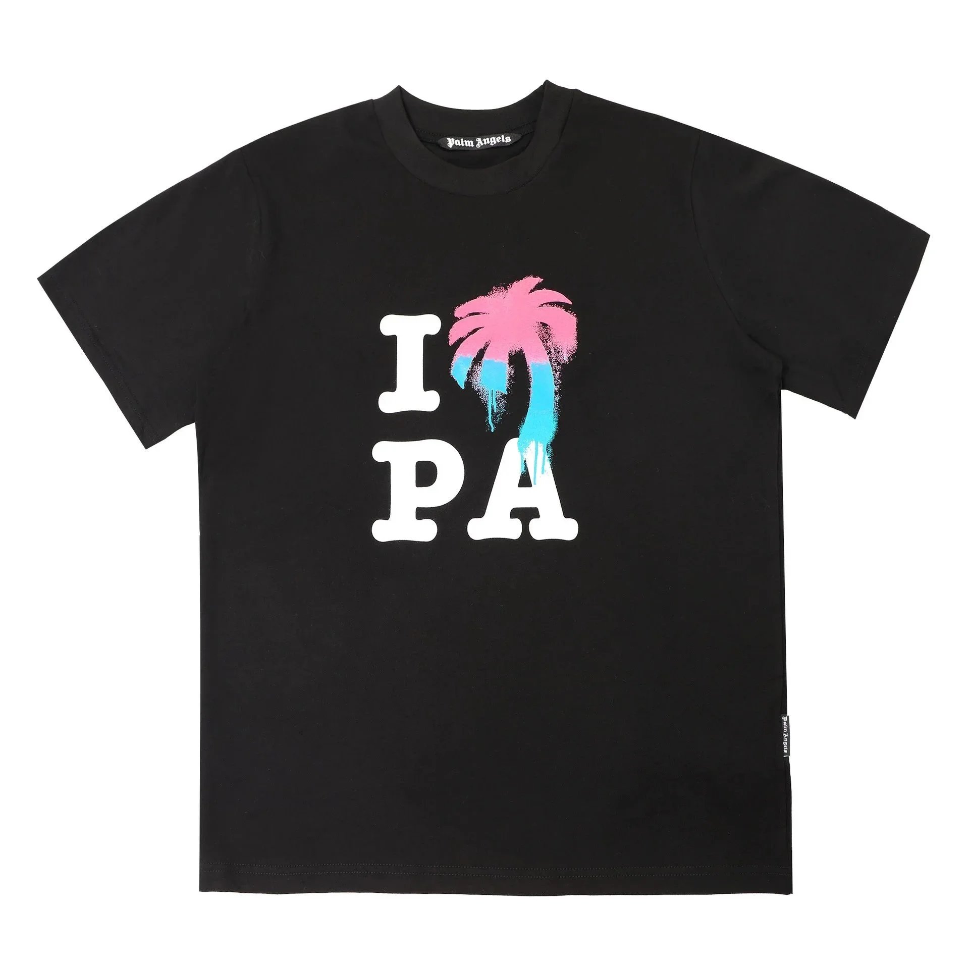 Palm Angels Gothic Logo Black Oversized T-Shirt - 7