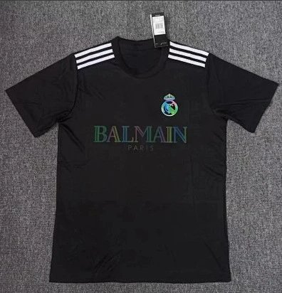 Balmain x Real Madrid Collaboration Black T-Shirt - 1