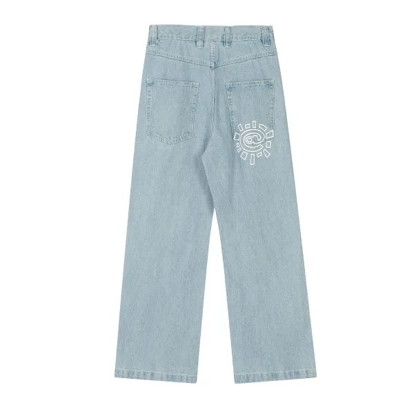 Corteiz Logo Patch Black Raw Denim Jeans - 34