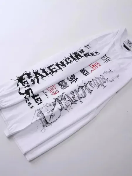 Balenciaga Multi-Logo Print Oversized T-Shirt Pink - 6