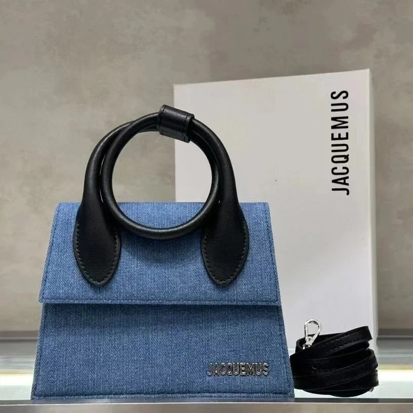 Jacquemus Le Chiquito Denim Blue Shoulder Bag - 3