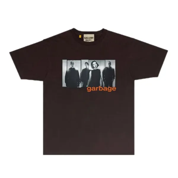 Gallery Dept x Garbage Band Photo Print Beige T-Shirt - 8