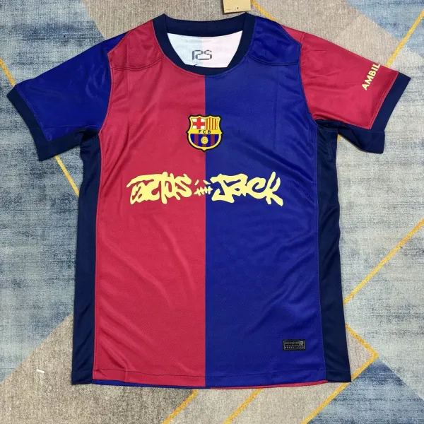FC Barcelona x Ambil Cactus Jack Jersey Red/Blue - 1