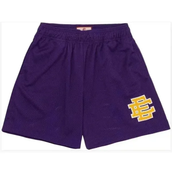 Mitchell & Ness NCAA LSU Tigers Purple Mesh Shorts - 1