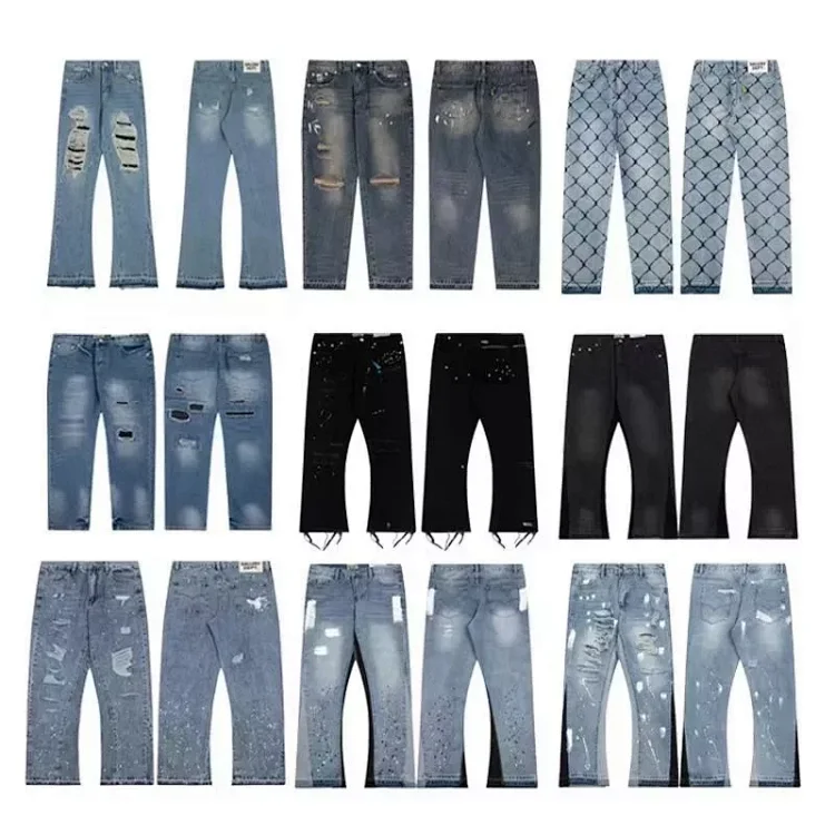 Designer Washed Denim Jeans