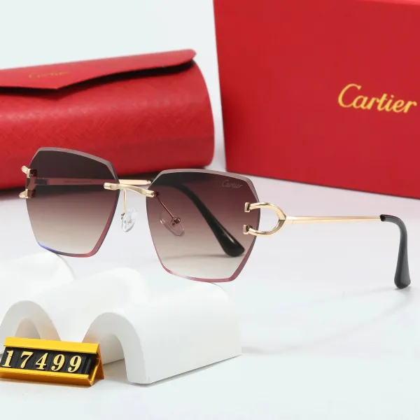 Cartier Panthère De Cartier Gradient Brown Sunglasses - 1