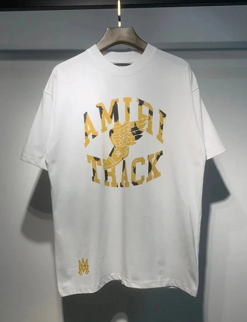 Amiri Track Arch Logo White T-Shirt - 1