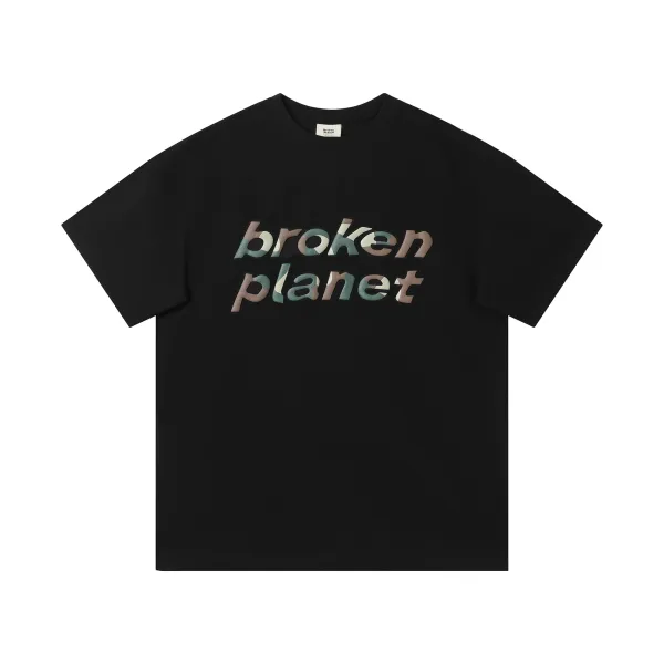 Broken Planet Camo Print Black T-Shirt - 10