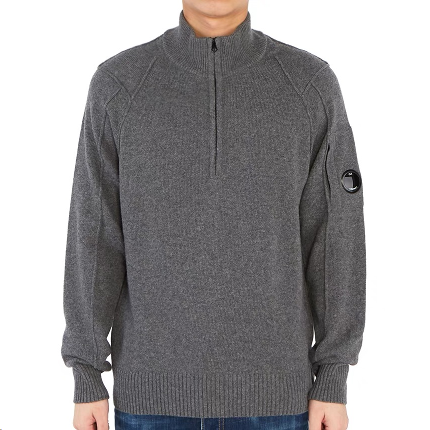 Stone Island Half-Zip Knit Sweater Navy - 3