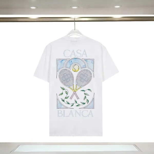 Casa Blanca Tennis Graphic White T-Shirt - 1