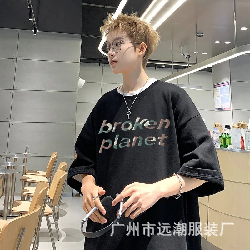 Broken Planet Camo Print Black T-Shirt - 8