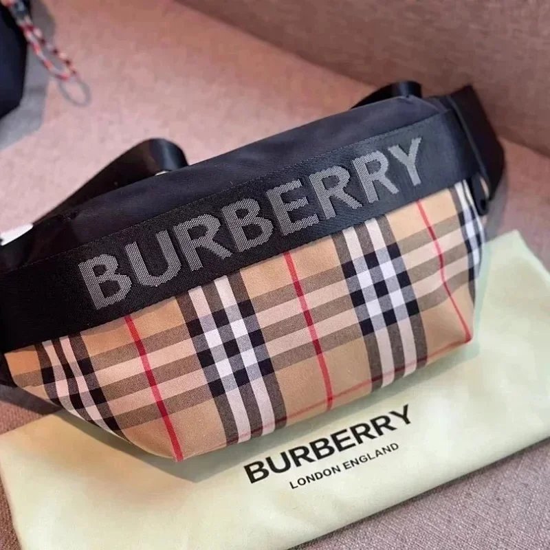 Burberry Vintage Check Belt Bag Beige Multicolor - 1