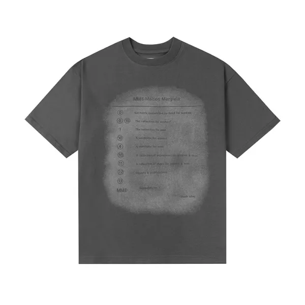 Maison Margiela MM6 Garment-Remodelled T-Shirt Gray - 1