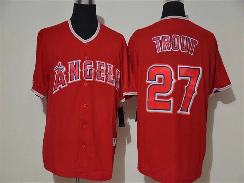 MLB Los Angeles Angels Baseball Jerseys — Red and White product photo 4