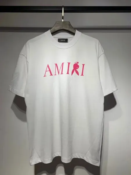 Amiri Logo Graphic Print White T-Shirt - 1