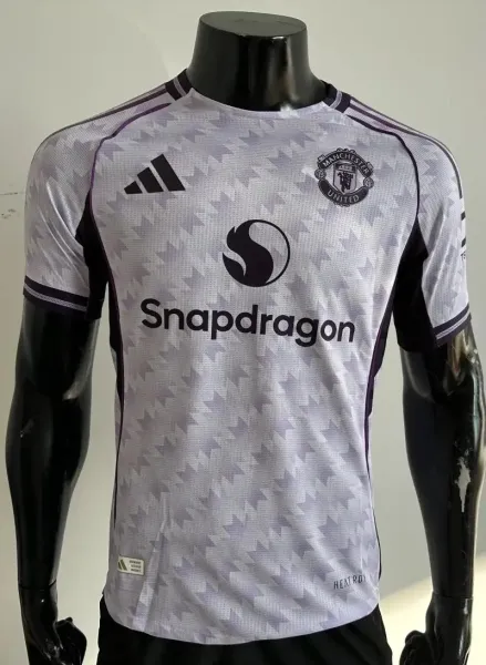 Adidas x Manchester United 2024-25 Third Jersey White/Purple Patterned Jersey - 1