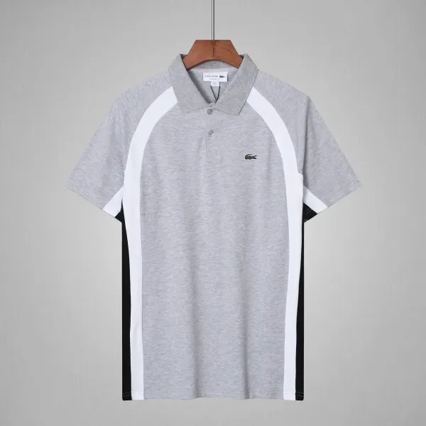 Lacoste Sport Color-Block Gray Polo - 1