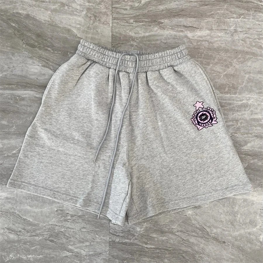 Corteiz Floral Logo Black Drawstring Shorts - 6