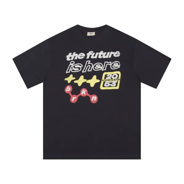 Broken Planet The Future Is Here Graphic T-Shirt Black - 1