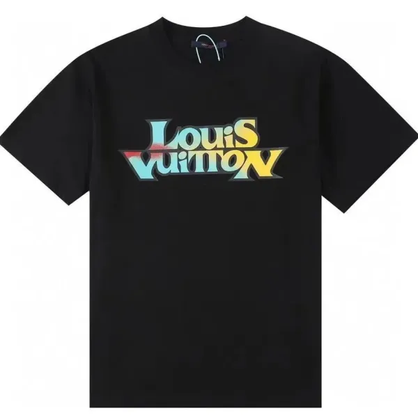Louis Vuitton Graphic Logo Black T-Shirt - 1