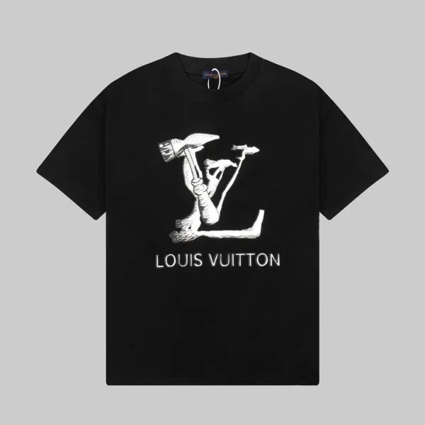 Louis Vuitton Artist Collaboration LV Monogram Hammer T-Shirt Black - 1