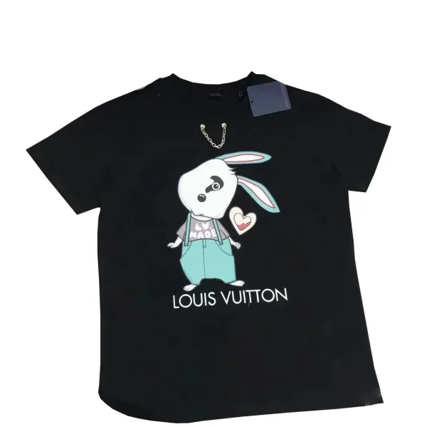 Louis Vuitton Rabbit Graphic Print Black T-Shirt - 1