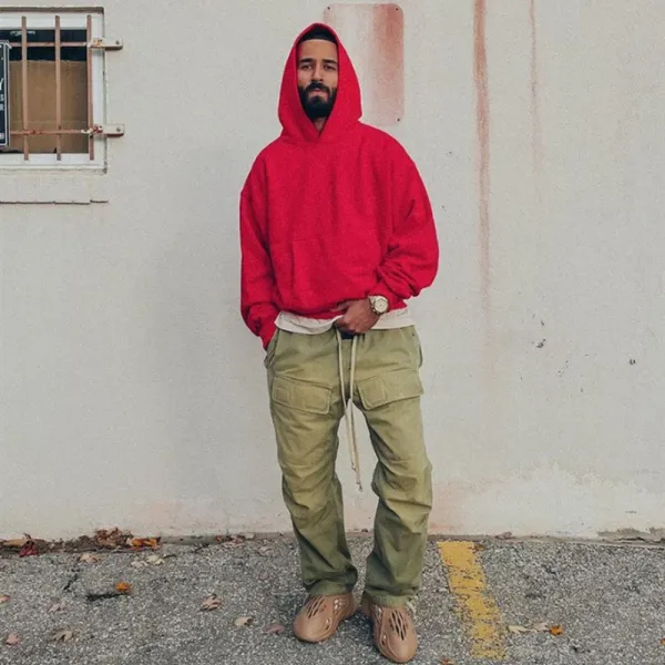 Saint Tears Oversized Hoodie Red - 17