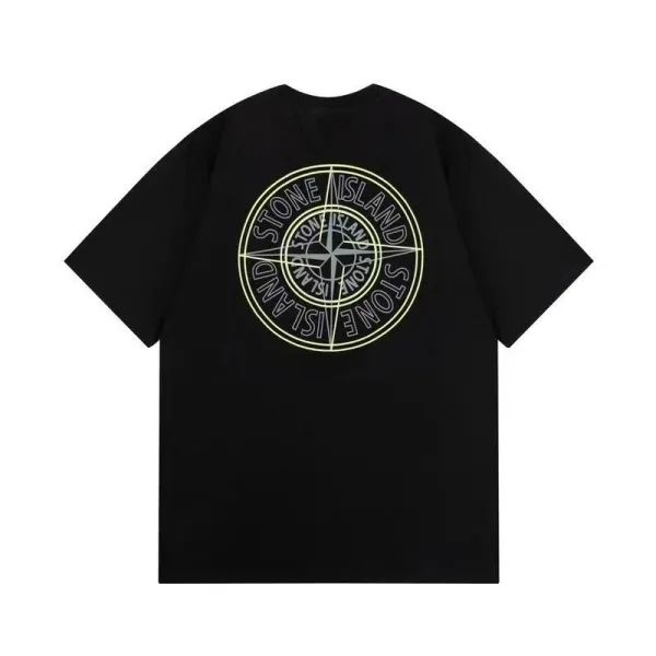 Stone Island Compass Logo T-Shirt Black - 1