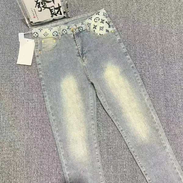 Louis Vuitton Monogram Patchwork Jeans Multicolor - 8