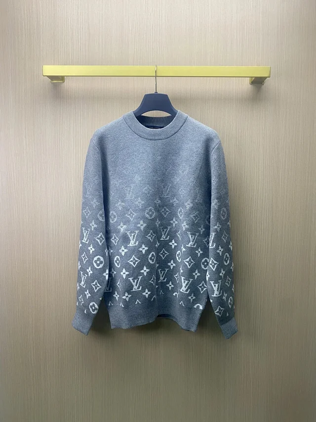 Louis Vuitton Knitwear Crewneck monogram knit sweater product detail image 9